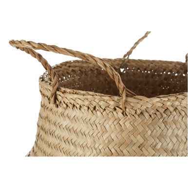 Gold Sequin Medium Seagrass Basket