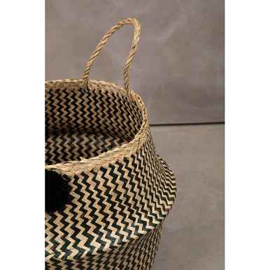 Lidi Pom Pom Seagrass Basket