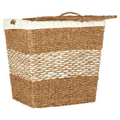 Lidi Tapered Seagrass Basket With Lid