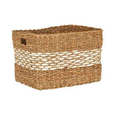 Lidi Rectangular Seagrass Basket.