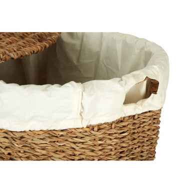 Oval Multi Seagrass Basket With Lid