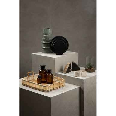 Rustic Rattan/Bamboo Natural Rectangular