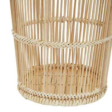 Rustc Natural Rattan And Bamboo Waste Bin