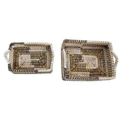 Lidi Set Of Two Straw Baskets