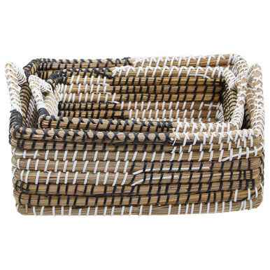 Lidi Set Of Two Straw Baskets