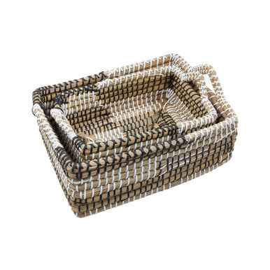Lidi Set Of Two Straw Baskets
