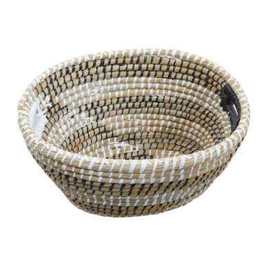 Lidi Set Of Three Oval Straw Baskets