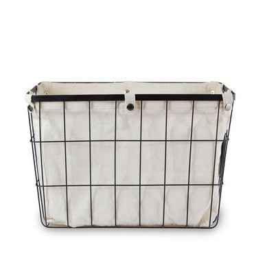 Harga Large Matte Black Wire Storage Bas