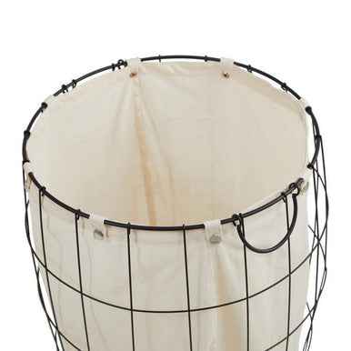 Harga Set Of Two Matte Black Laundry Baskets