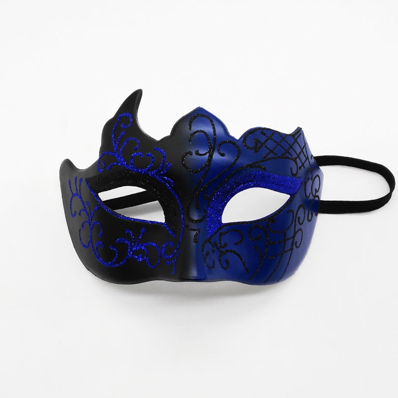 Party Bar Masquerade Flat Head Half Face Spray Paint