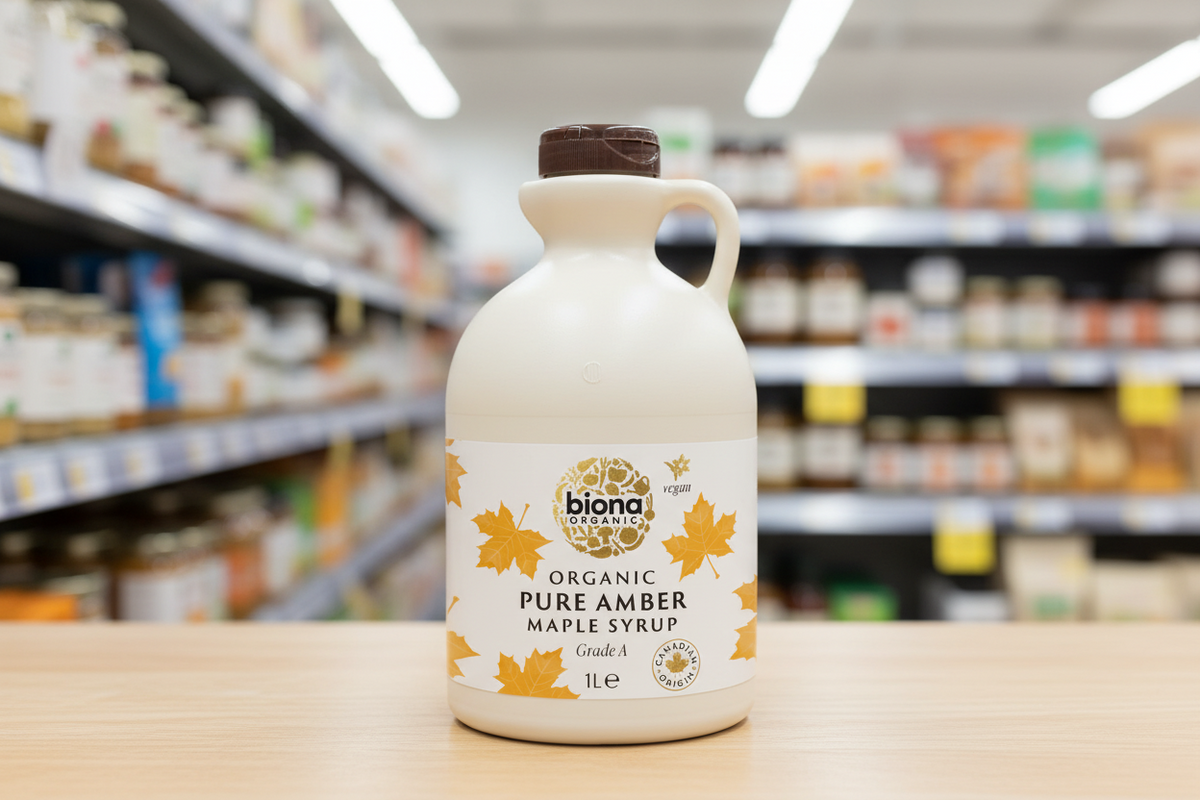 Biona Org Pure Maple Syrup Amber - 1ltr
