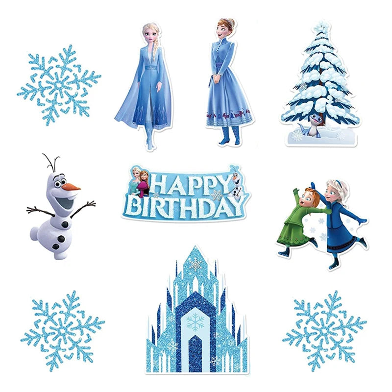 Frozen Anna Elsa Party Supplies – Disposable Plates Cups Napkins Balloons