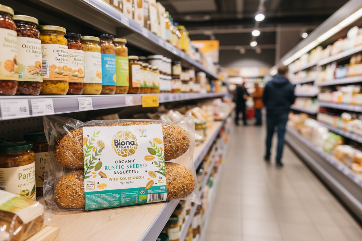 Biona Org Rustic Seeded Baguette - 300g
