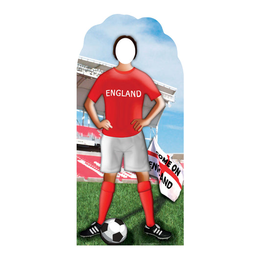 SC199 England World Cup 2026  Football Stand-In Cardboard Cut Out Height 184cm