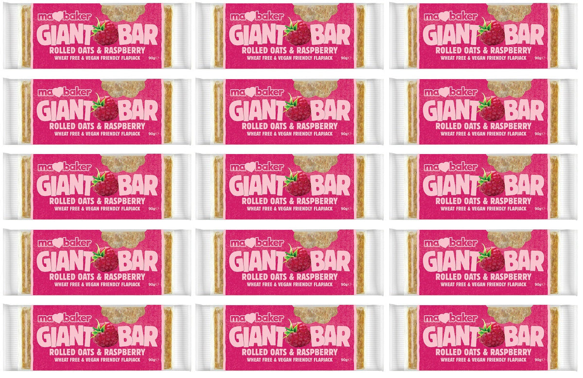 15 x Giant Bar Bite Raspberry Flapjack - 42g