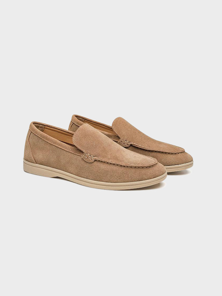 GEONWOO Old Money Suede Loafers