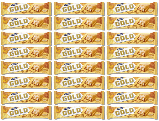 24 x Mcvitie's Gold Billions Wafer Golden Caramel Chocolate 39G