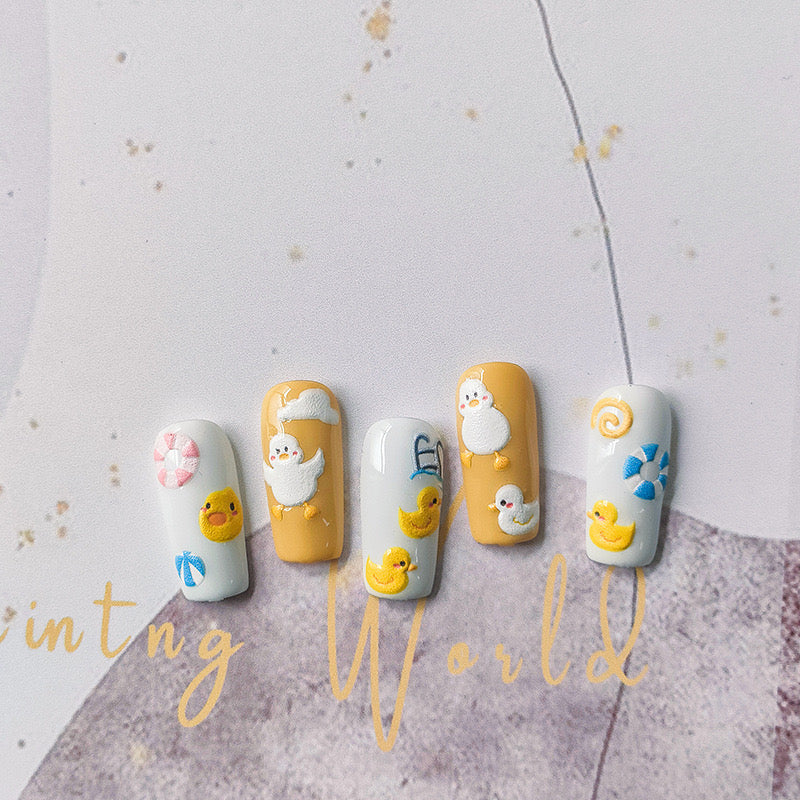 Hello Claws | Swimming Pool Duck Nail Deco Sticker