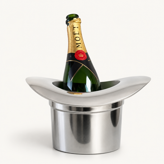 Top Hat Champagne Ice Bucket | Solid Cast Aluminium Wine & Bottle Cooler