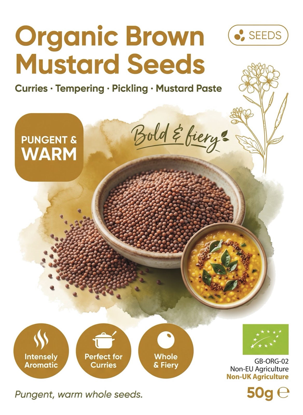 Organic Brown Mustard Seeds