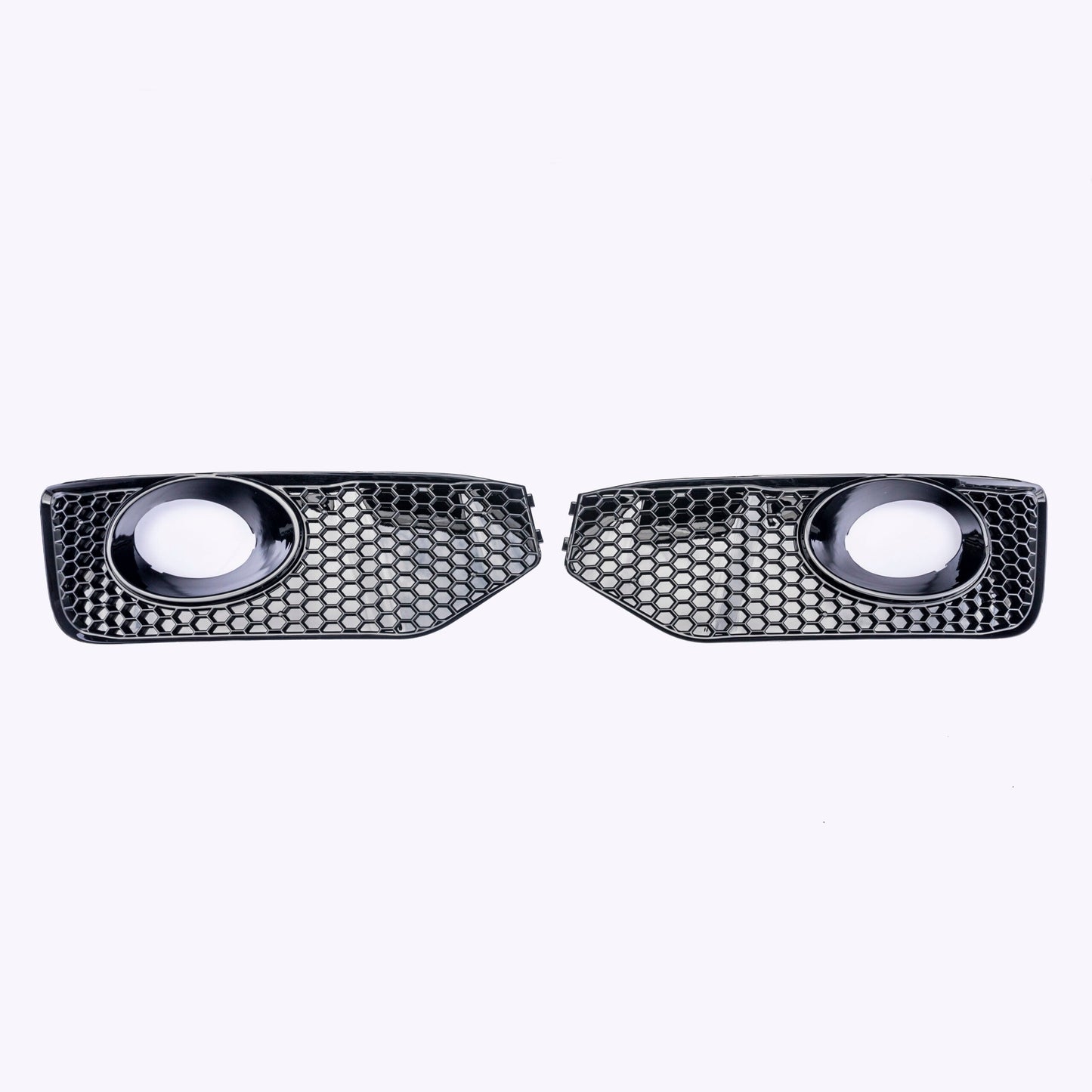 For VW T5.1 Transporter Front Foglight Trims – Honeycomb Sportline Matte Black | Van-X