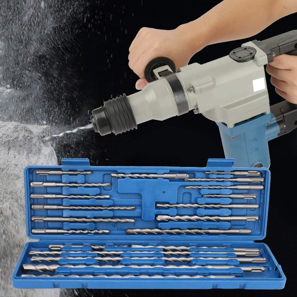 SDS Masonry Drill Bit Set 20pcs – For Concrete, Brick & Stone, Carbide Tips
