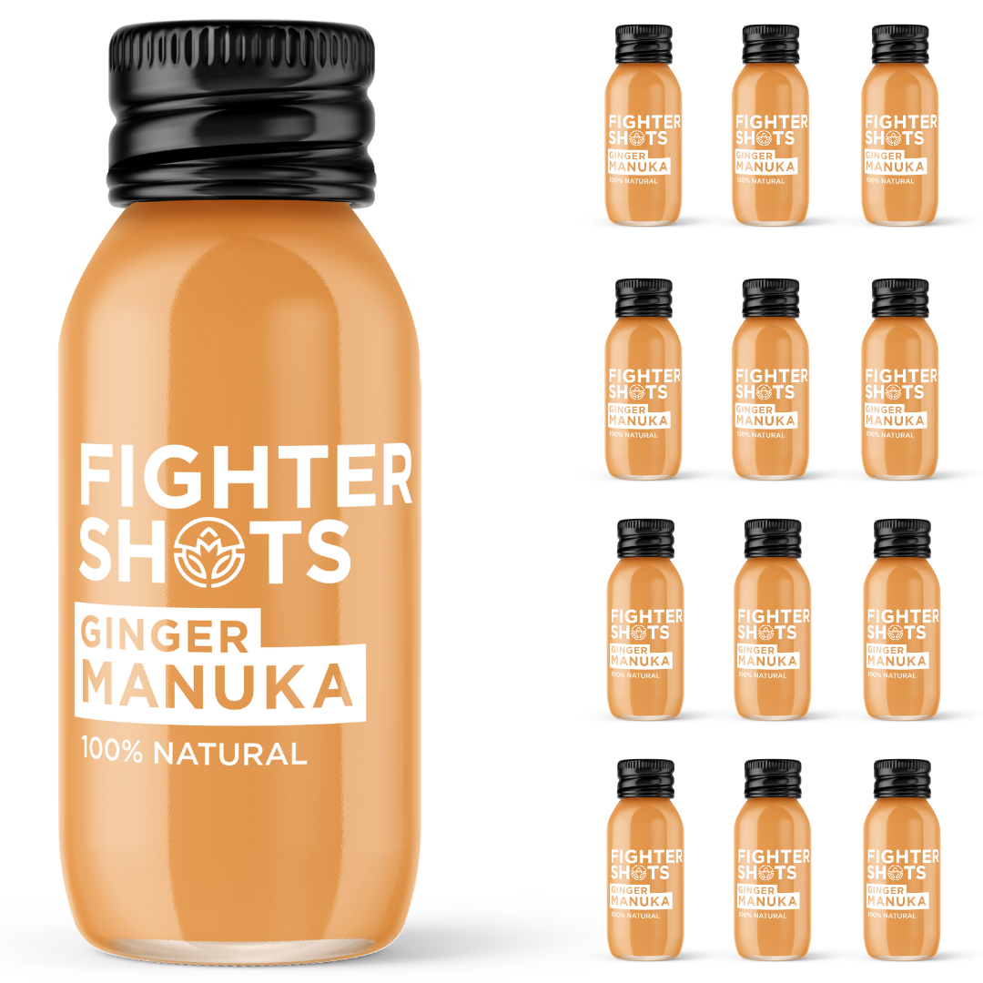 Fighter Shots Ginger + Manuka Honey Immunity Shot | MGO50+ | 60ml