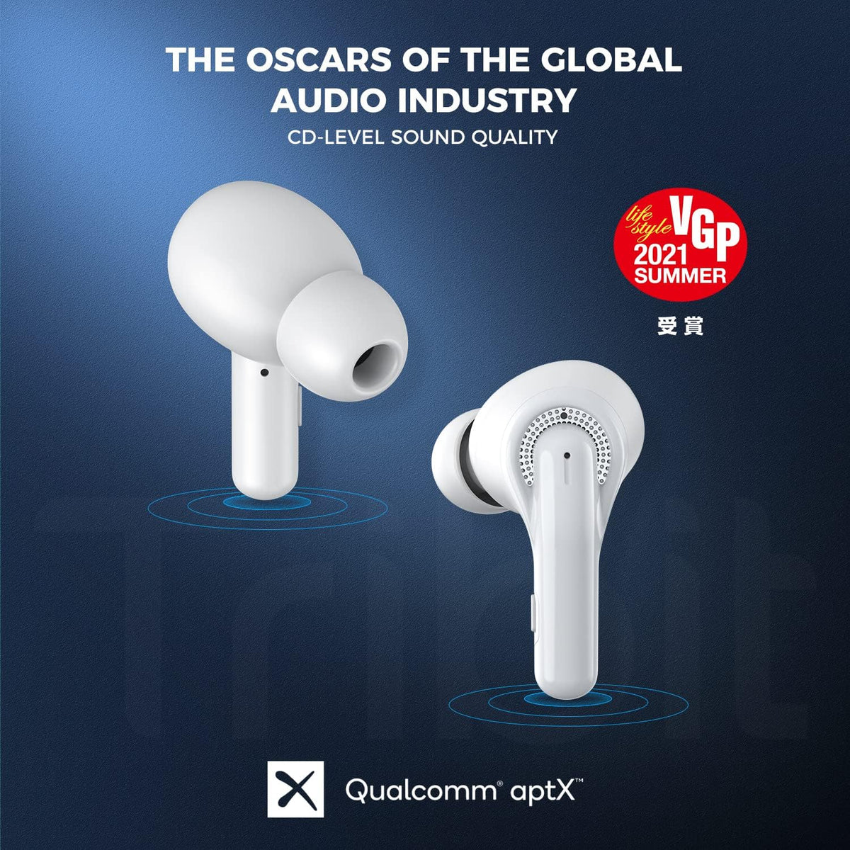 Tribit FlyBuds C1 Wireless Earbuds, Bluetooth 5.2, 50H Playtime, Noise Cut