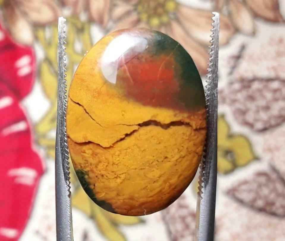 20ct Natural High Quality Blood Stone - Heliotrope - Dimension-21mm X 15mm