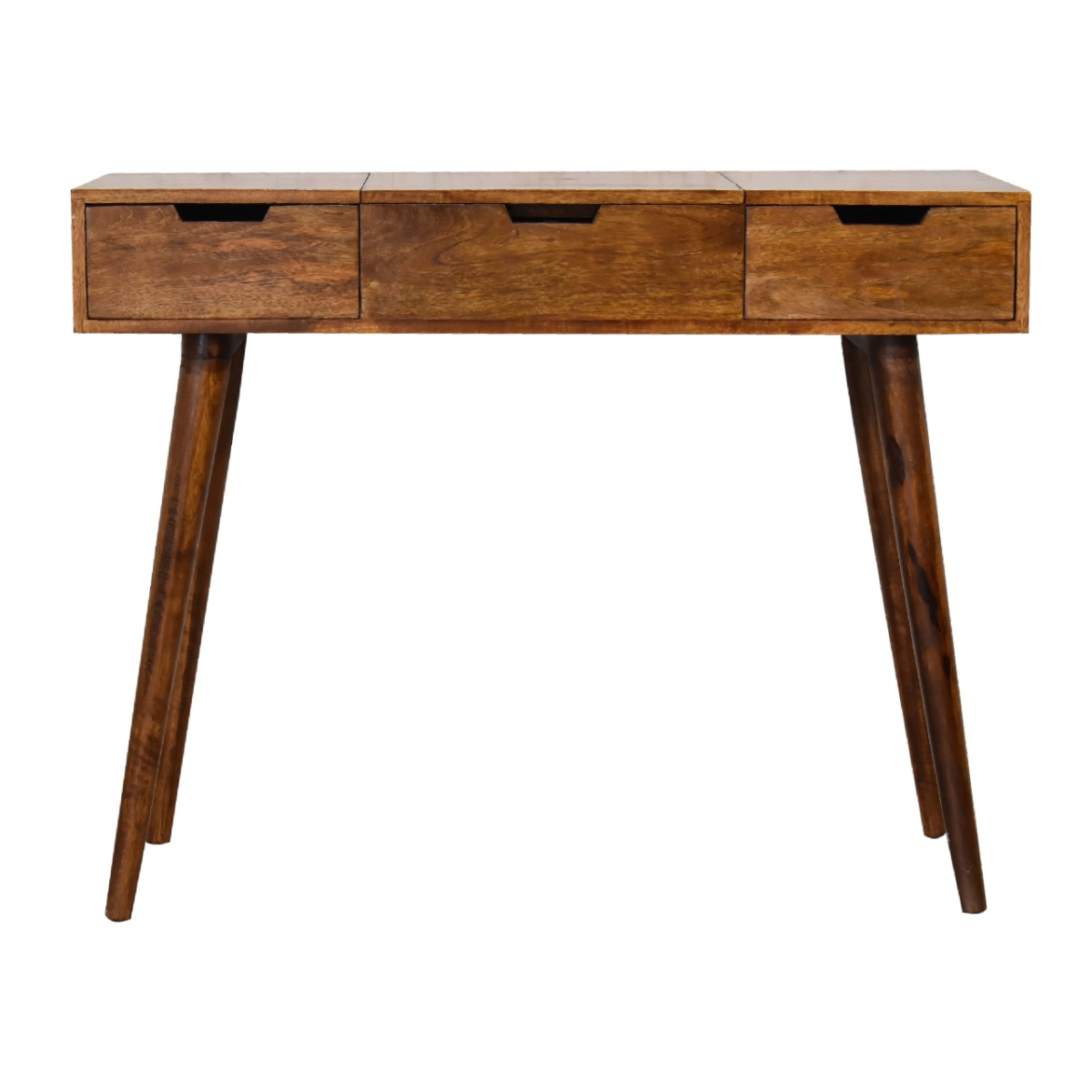 Artisan Furniture Solid Mango Wood Chestnut Foldable Mirror Table