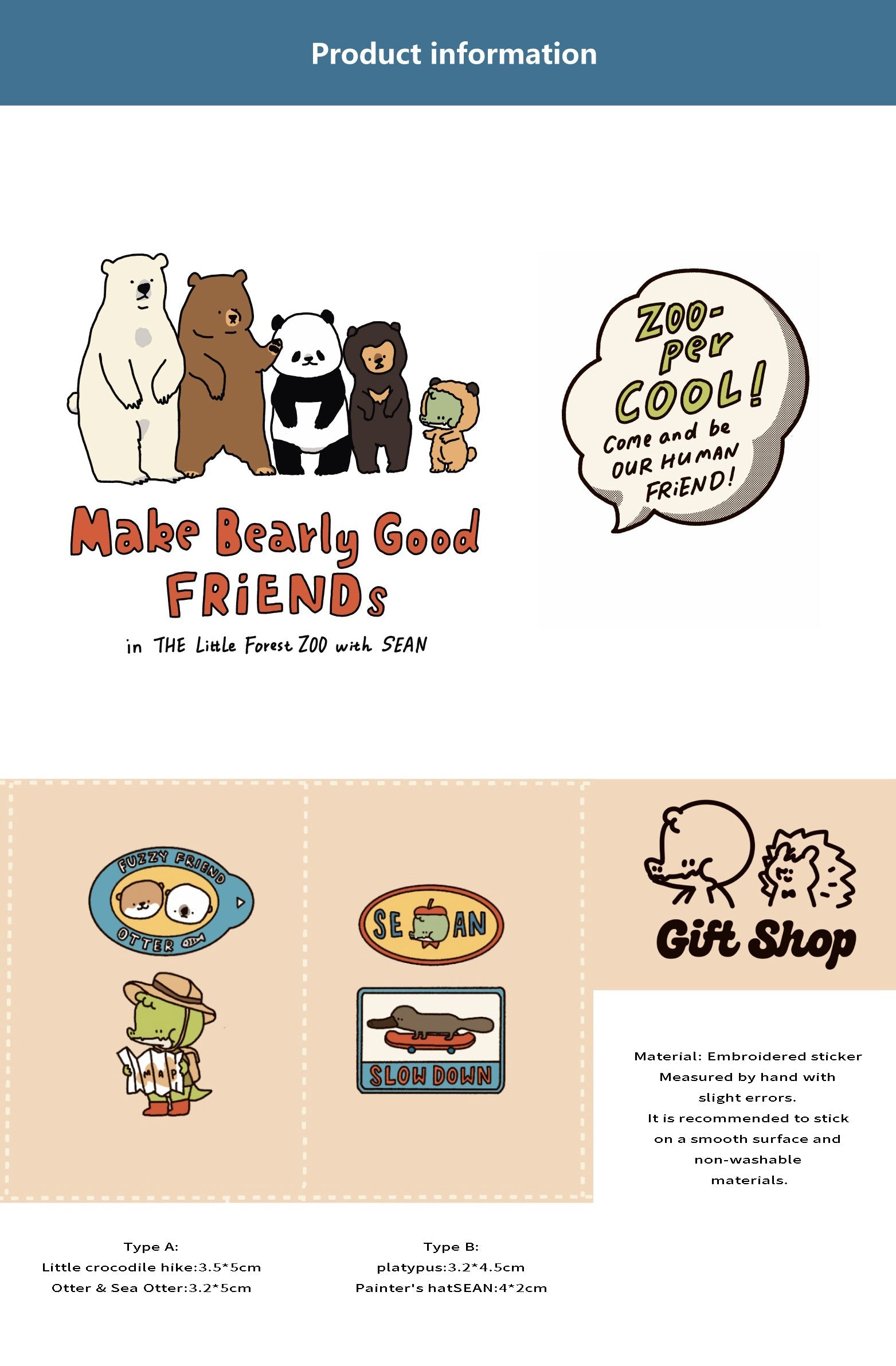 A Gator Life | Embroidered Sean Woven Label Sticker