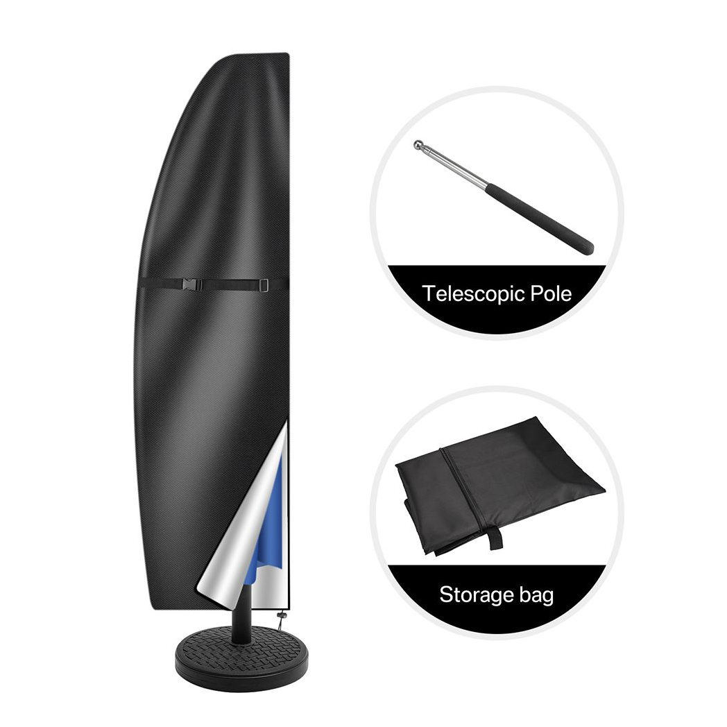 280cm Garden Parasol Cover Patio Umbrella Heavy Duty Waterproof Furniture Protector