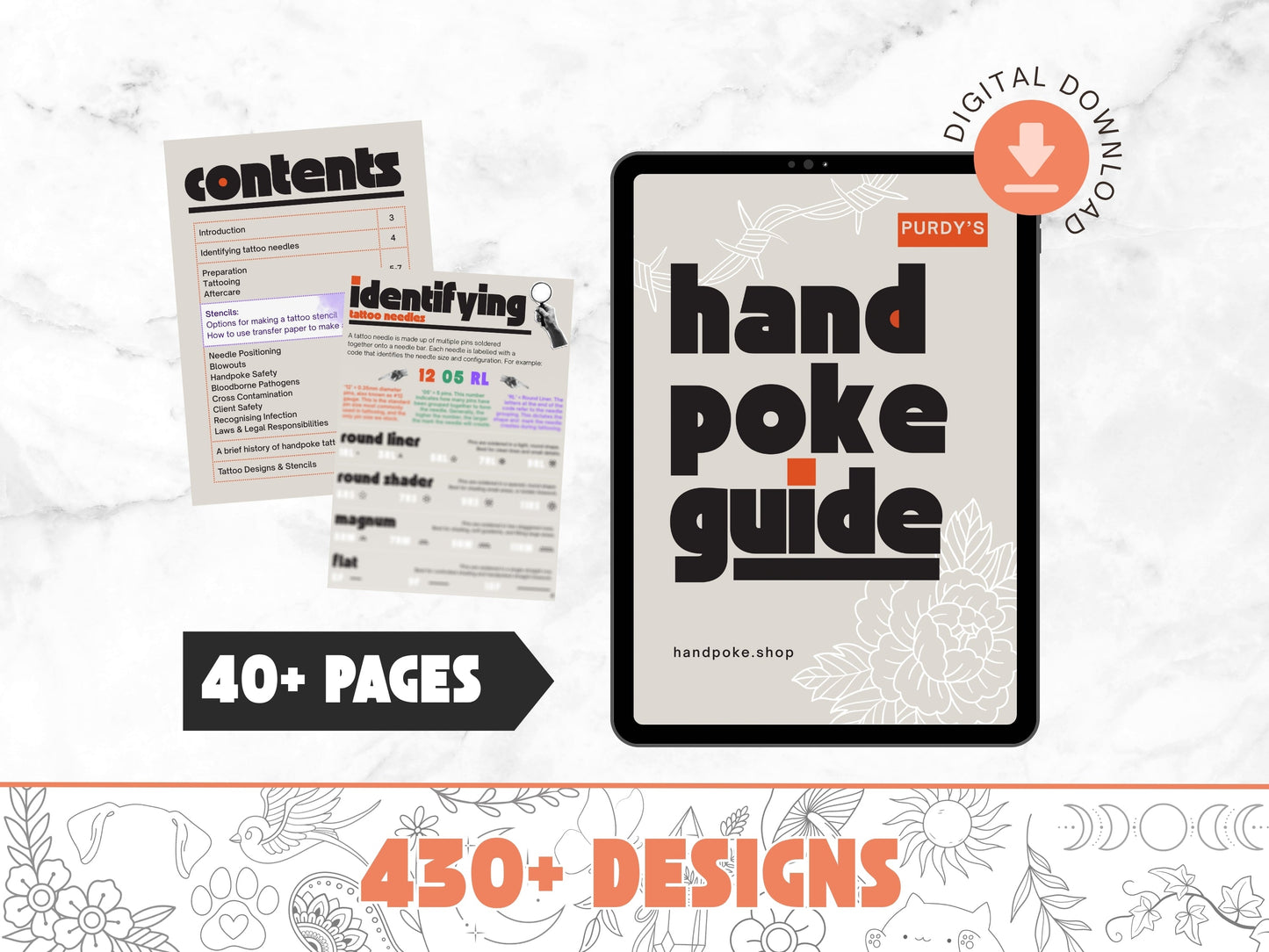 Large Handpoke Tattoo Kit