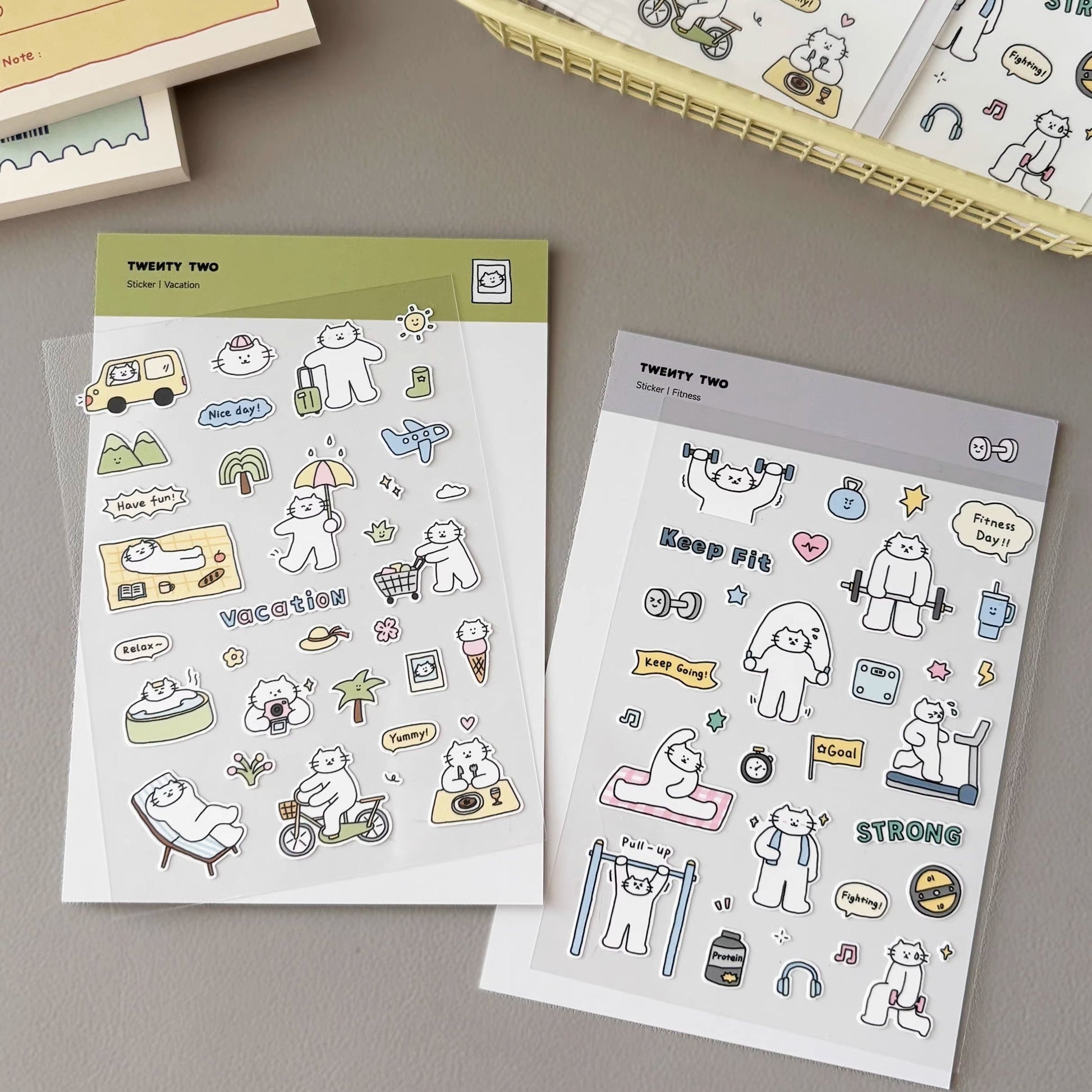 Twenty Two | Mini Kitty Summer Sticker