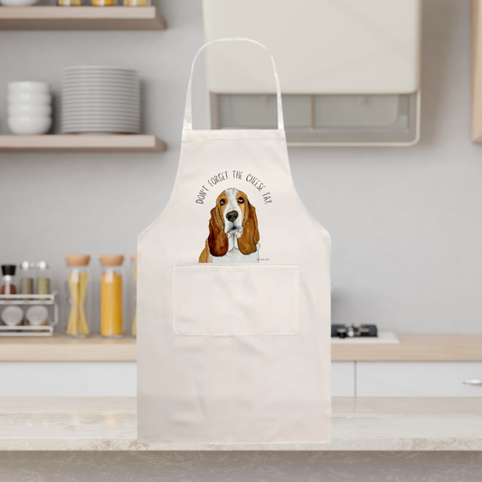 Basset Hound Apron – Official Cheese Tax Collector!
