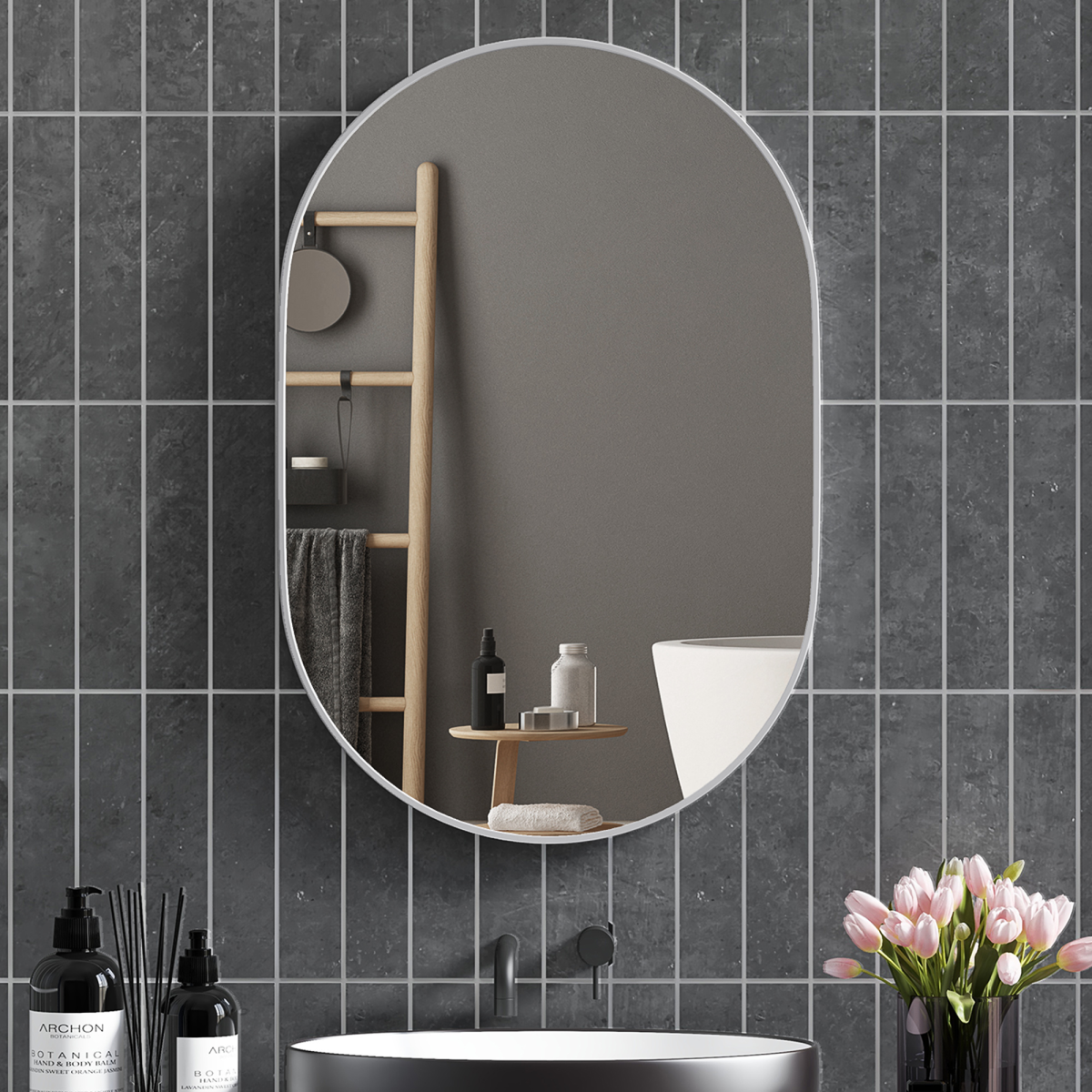 Bathroom Cabinet with Mirror