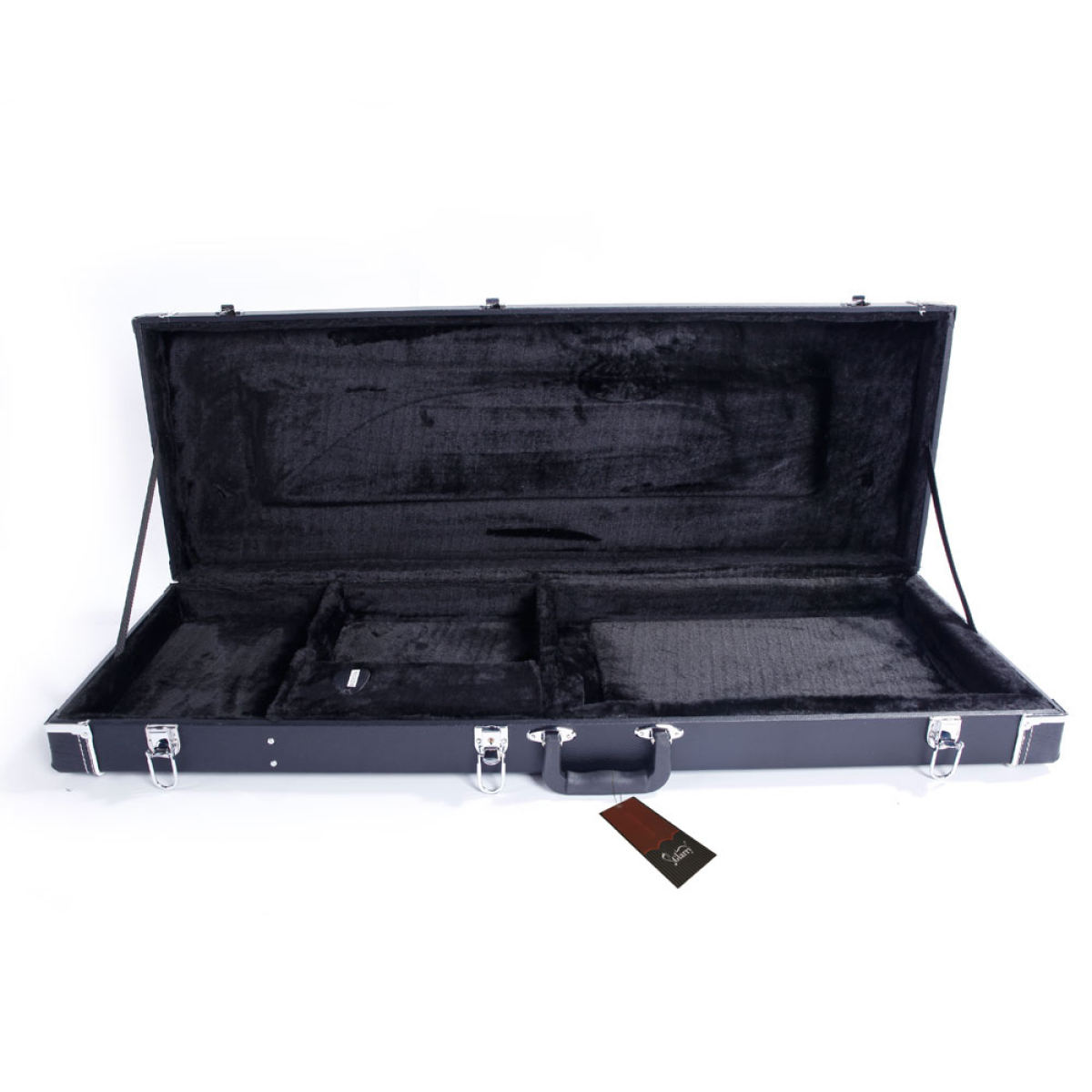 ST High Grade Electric Guitar Square Hard Case Microgroove Flat Black