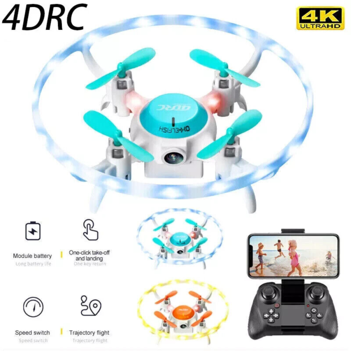 4DRC V5 Kids and Beginners Mini RC Drone V5 RC Quadcopter with 1080P HD Wide Angle Camera,Drones suitable for children and beginners,Logistics is randomly sent by Evri/Royal Mail/DPD.