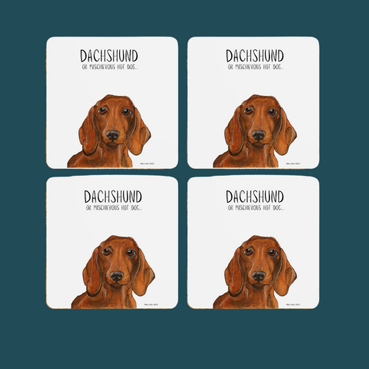 Dachshund Coaster Set – The Cutest Drink Guardians!