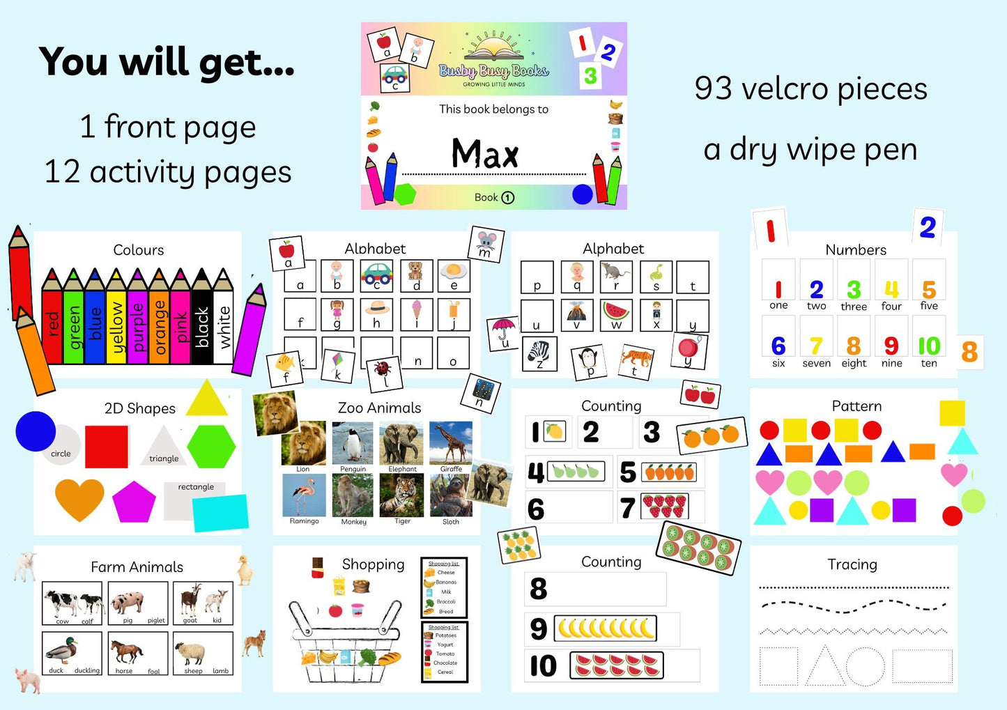 4 x Busy Book Bundle