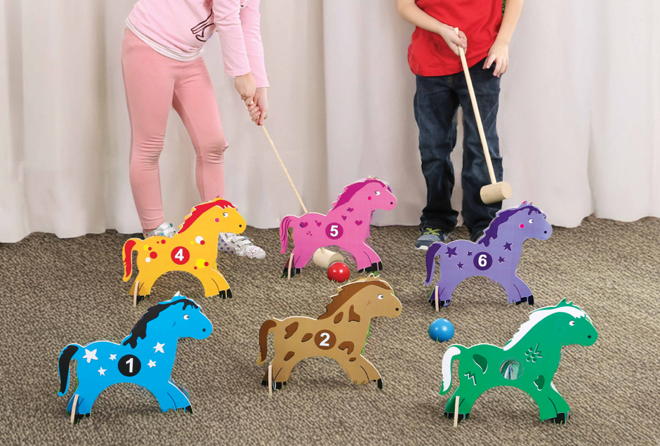 All Wood Pony Croquet