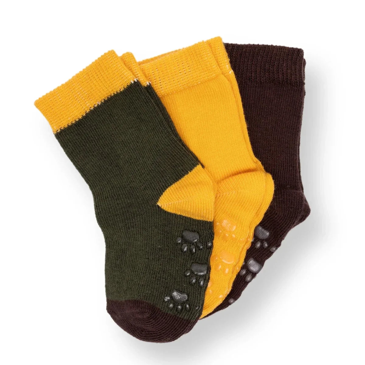 HelloBaby 3 Pack Non-Slip Baby Socks (Newborn to 4-5 Years)