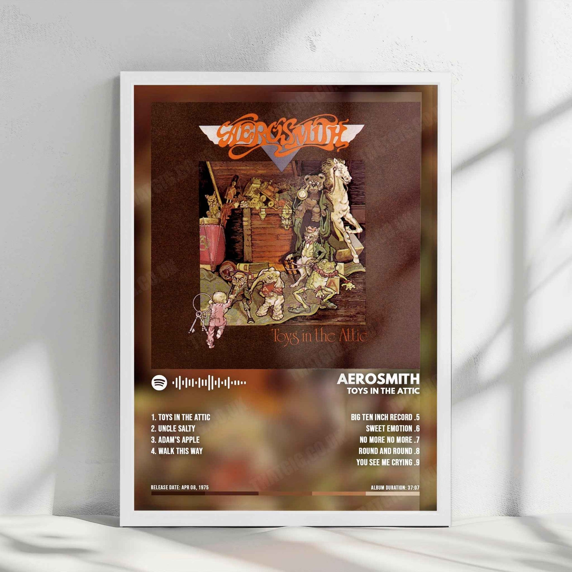 Aerosmith "Toys in the Attic" Album Cover Poster - with Complete Tracklist