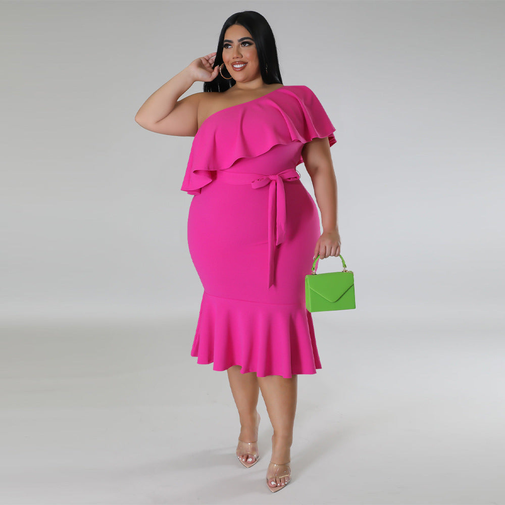 Fashionable Slim-fit Casual Mid-length Tube Dress