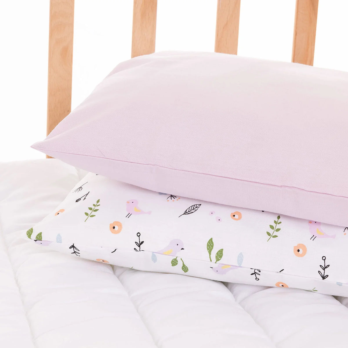 Little Dreams Little Bird Print Baby Pillowcase (35 x 45 cm)