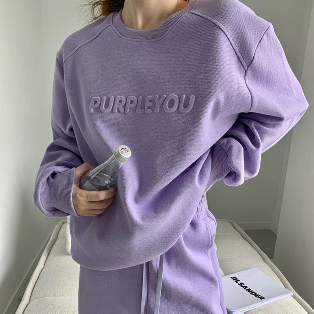 Fashion Alphabet Casual Two-piece Women's Loose Clothes