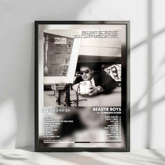 Beastie Boys "Ill Communication" Album Cover Poster - with Complete Tracklist