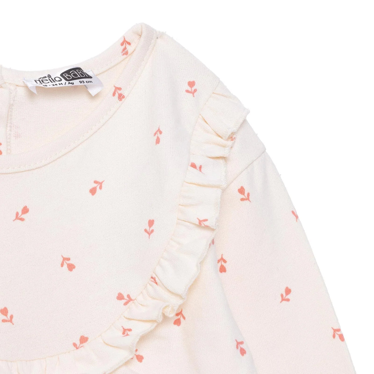 HelloBaby Long Sleeve Brushed Jersey Baby Dress (3-6 Months to 4-5 Years)