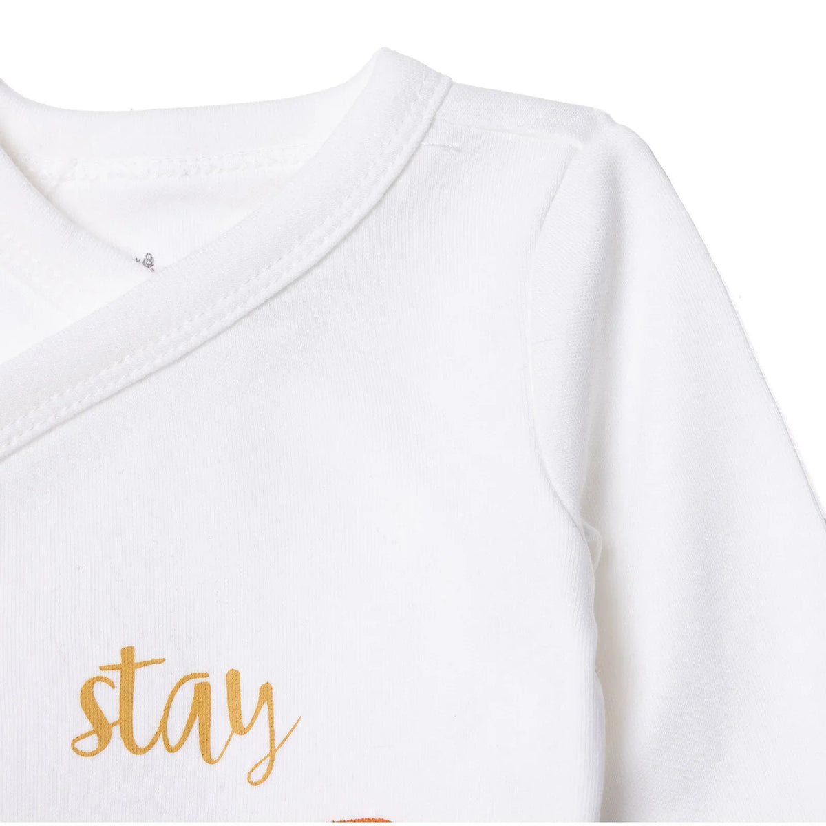 HelloBaby "Stay Wild" Slogan Baby Bodysuit & Footed Bottoms Set (Newborn to 9 Months)