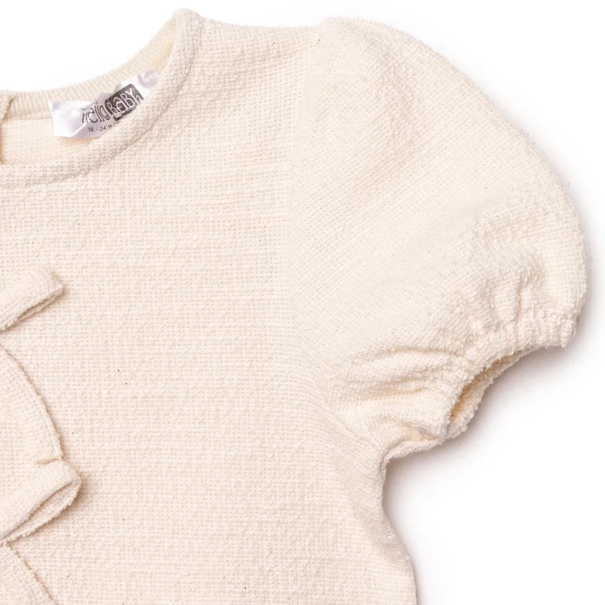 HelloBaby Short Sleeve Jacquard Woven Baby Dress (6-9 Months to 4-5 Years)